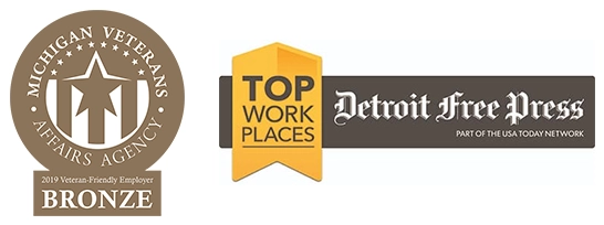 Michigan Veterans Top Places to Work Bronze Medal