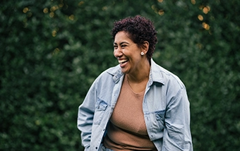 Woman smiling with confidence
