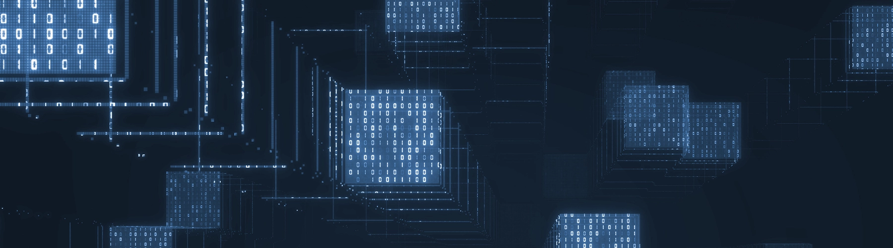 Blue digital concept graphic