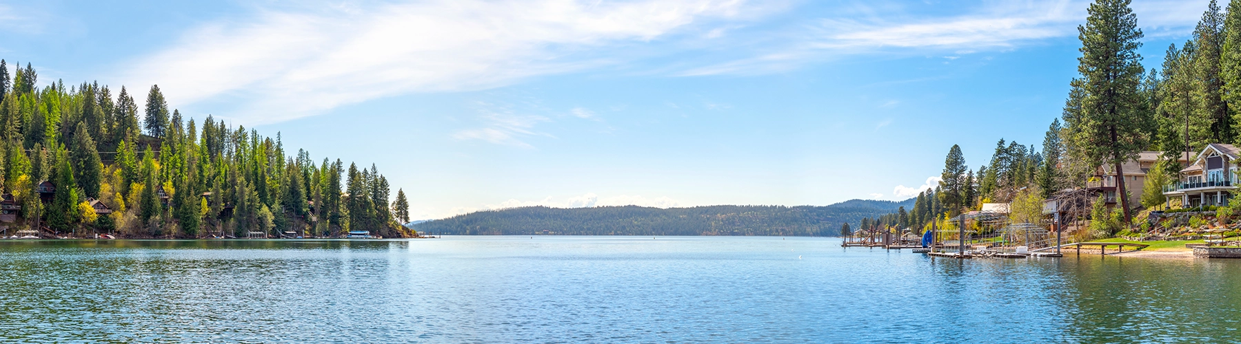 peaceful view of scenery at the lakehouse