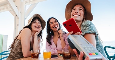 digital wallet payment for girls weekend